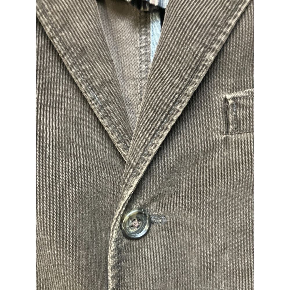 J.CREW Corduroy Blazer Jacket Mens M Brown Texture Notch Lapel Single Breasted